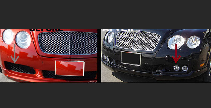 Custom Bentley GT Fog Lights  Coupe & Convertible (2003 - 2009) - $850.00 (Manufacturer Sarona, Part #BT-003-FL)